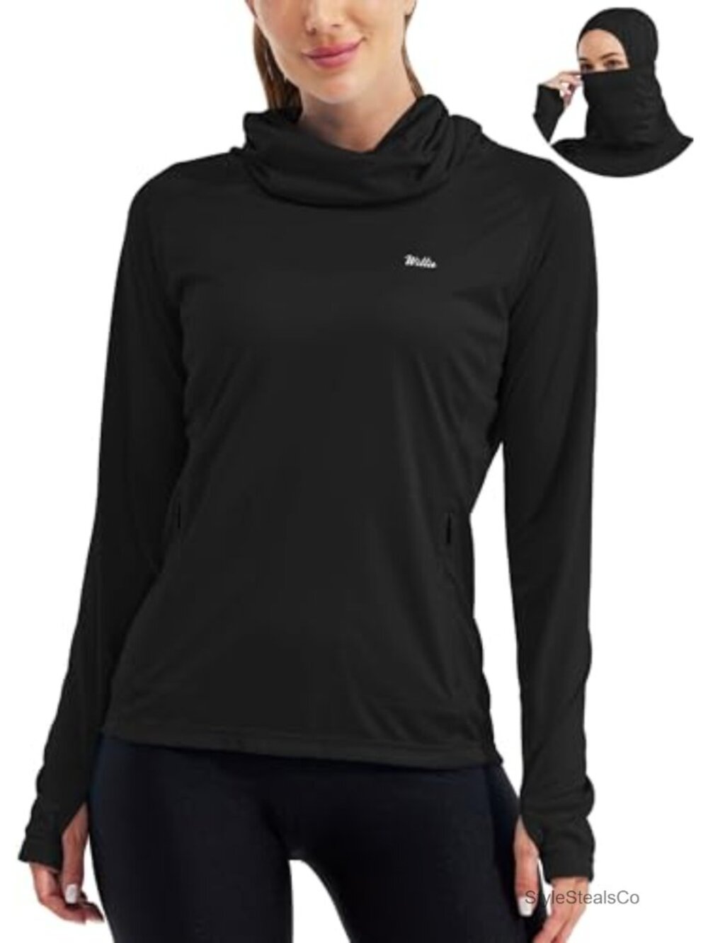 UPF 50+ Sun Hoodie with Face Mask & Pockets
